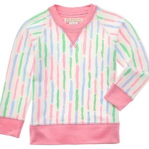 The Beaufort Bonnet Co (TBBC) Pink/White Cassidy Comfy Sweatshirt 6-12 month